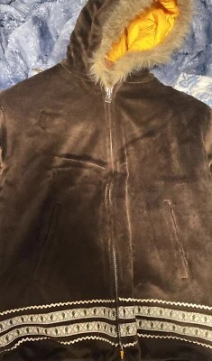 A Bathing Ape Bape Sherpa Jacket Fur Lined Coat - Image 1 of 4