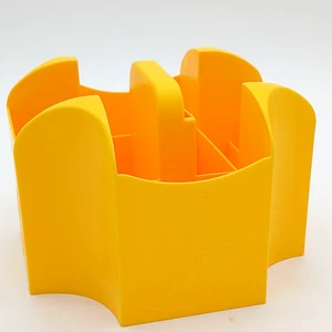 Crayola Crayon Marker Caddy Yellow 2013 Plastic Storage Organization - Picture 1 of 7