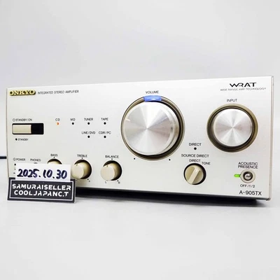ONKYO A-905TX Amplificatore integrato stereo transistor Giappone usato - Immagine 1 di 4