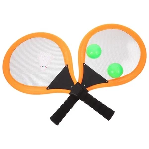 Juego de 2 raquetas de tenis pelotas para principiantes raqueta de tenis juguete juego de bádminton - Imagen 1 de 12