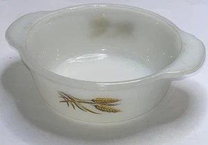 Bicchiere da latte vintage Fire King 1 pinta oro 2 grano # 8 - Foto 1 di 12