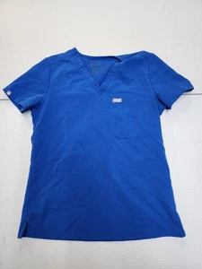 FIGS Technical Collection Size XS Blue Scrub Top. Pre-loved Condition. - Picture 1 of 9