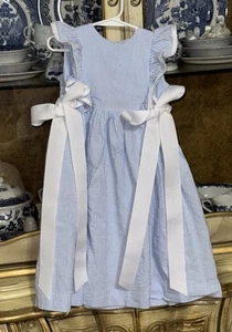 Funtasia Too Blue Gingham Side Tie Dress 4t - Picture 1 of 2