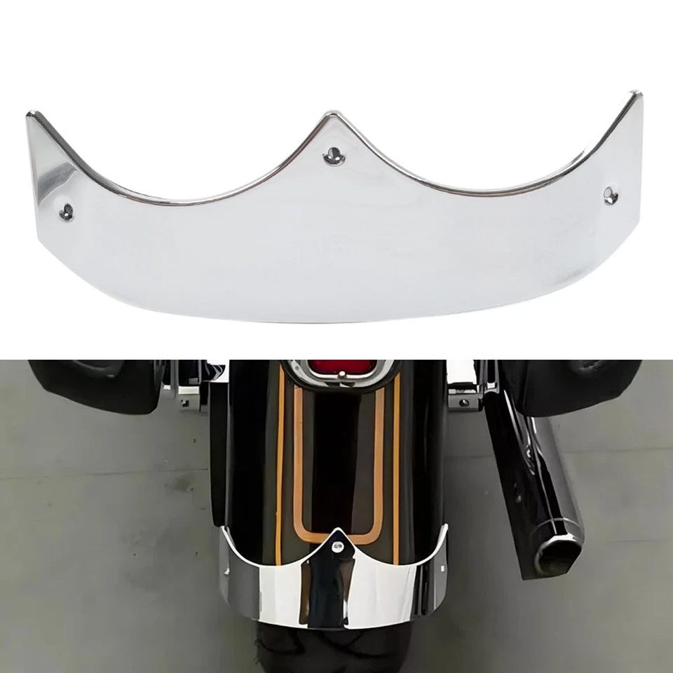 Rear Mudguard Tip Edge Trim Chrome For Harley Fat Boy FLSTF 89-06 — 第 1/4 张图片