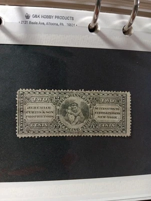 U.S.A MATCH AND MEDICINE STAMPS SCOTT RS68a. - Image 1 of 2