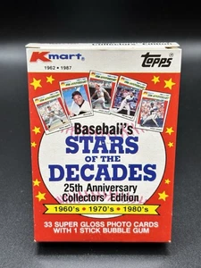 1987 Topps Kmart STARS OF THE JAHRZEHNTE 25th Anniversary Baseball (33) Kartenset - Bild 1 von 4
