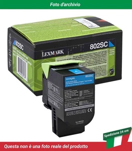 80C2SC0 Lexmark CX510de Cartuccia del Toner Ciano - Zdjęcie 1 z 4