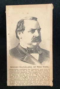 Tarjeta comercial victoriana President Grover Cleveland Hood’s Szarzaparrilla de colección  - Imagen 1 de 2