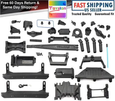 Fits Traxxas TRX-4 Ford Bronco Rock Sliders Receiver Box Shafts Mount Skid Block - Image 1 of 4