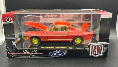 M2 R80 1965 Ford Mustang GT 2+2 Fastback Muscle Car Chase 1/24 D6 - Image 1 of 4
