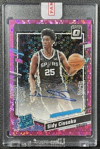 SIDY CISSOKO 2023-24 DONRUSS OPTIC #261 RATED ROOKIE RC PINK VELOCITY AUTO 05/25 - Picture 1 of 2