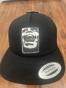 Volcom SnapBack Flat Bill Adjustable Black Baseball Cap Hat  O/S T234 - Picture 1 of 5