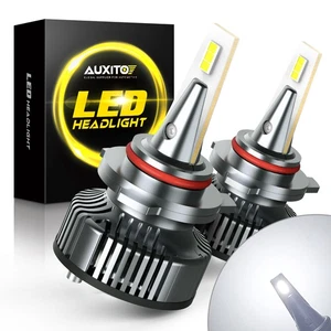 2X AUXITO 9012 LED Headlight Bulbs HI LOW Beam High Power SMD HIR2 White Bright - Picture 1 of 10