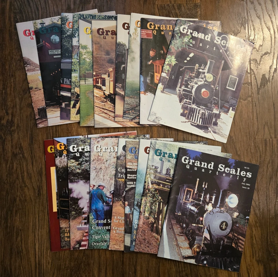 Lote de 19 números de ferrocarril trimestral Grand Scales Train Magazine de colección 2000-2006 Foto 1 de 1