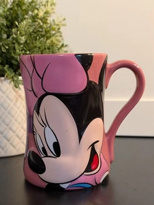 Disney Store Exclusive 3D Pink Minnie Mouse Delightful Large Mug Kaffeetasse Tee - Bild 1 von 7