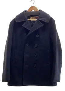 Schott 90s U.S.740N Pea Coat Size 42 Wool Black  Size 42 - Picture 1 of 6
