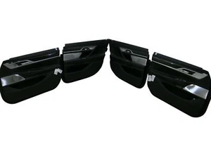 Revestimiento de puerta BMW Serie 7 G12 B&W paneles de puerta de cuero Leather NAPPA NEGRO - Imagen 1 de 13