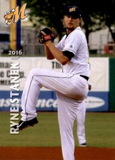 2016 Montgomery Biscuits Grandstand #28 Ryne Stanek St Louis Missouri Arkansas