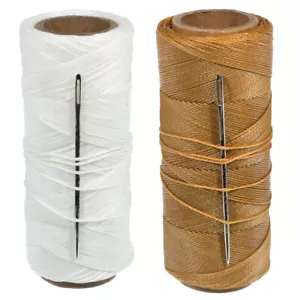 Waxed Polyester Sail Twine with Needle - 270 Foot Spool of 2 oz Canvas String - Picture 1 of 3