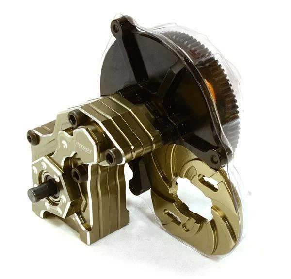 Billet Machined Main Gearbox w/ Metal Gears for Axial SCX-10 Honcho, Jeep, Dingo - Image 1 of 1