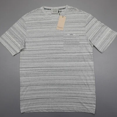 Camiseta Scotch Soda Cuello Redondo Manga Corta Tejida Inyección Bolsillo Slub Cisne Foto 1 de 4