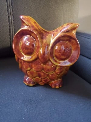 Owl Ceramic Pot - Image 1 of 3