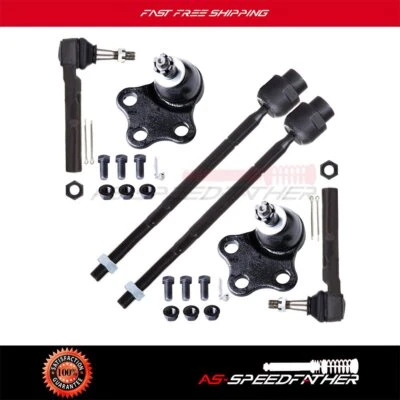 6x Lower Ball Joints Inner Outer Tie Rods Set For 1999-2005 Pontiac Grand AM - Imagem 1 de 4