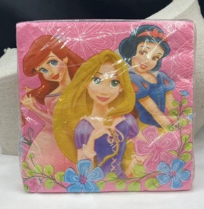 Disney Prinzessin ausgefallene Prinzessinnen Party Zubehör-Mittagessen Servietten-16ct. - Bild 1 von 1