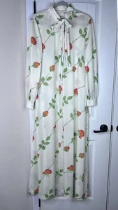 De Colección Christian Dior Camisón Vestido de Salón Hecho en Unión Floral L/S Cottage Core - Imagen 1 de 21