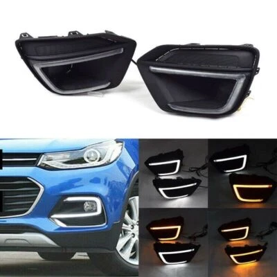 LED Daytime Running Lights DRL Fog Lamps For Chevrolet Trax 2017-2019 - Image 1 of 4