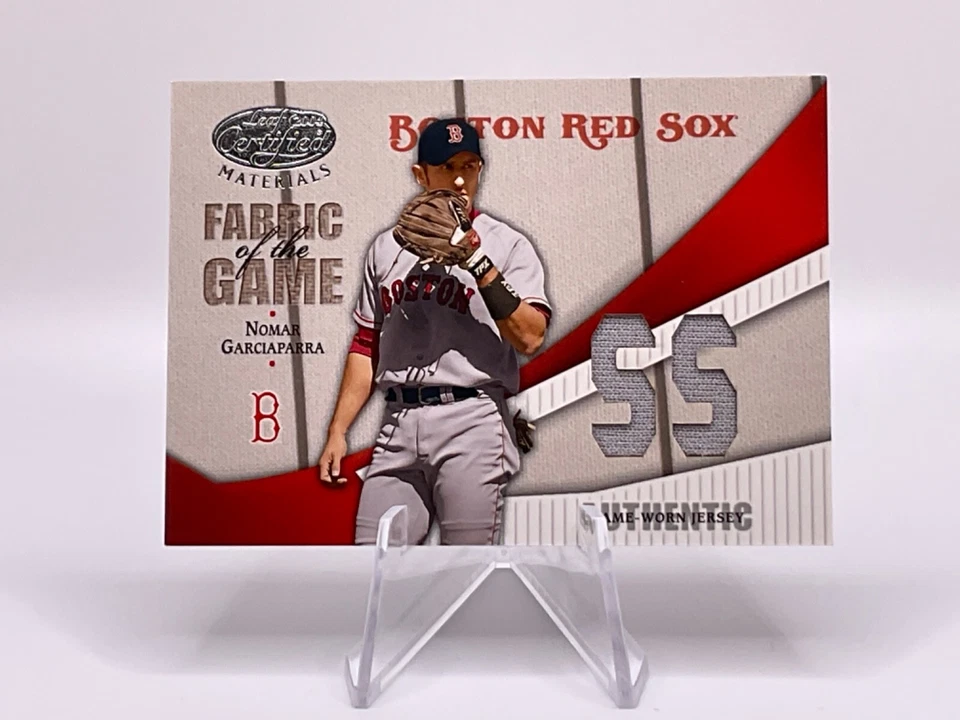 Nomar Garciaparra 2004 Leaf Certified Materials Fabric of the Game #FG-137 /100 - Image 1 of 2