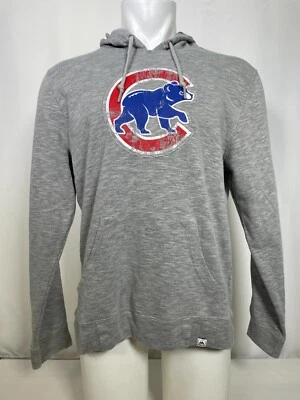 Chicago Cubs MLB Majestic Gris Jaspeado Logo Sudadera con Capucha Para Hombre GRANDE Foto 1 de 4