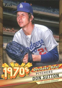 2020 Topps Series 1 DON SUTTON DECADE'S BEST GOLD PARALLEL 43/50 DB-39 DODGERS - Picture 1 of 1
