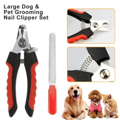 Pet Dog Cat Nail Clippers Professional Toe Trimmer Steel Clipper Grooming Tool - Image 1 of 4