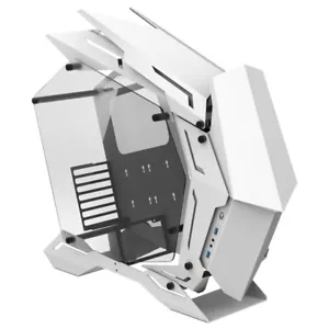 Mech Warrior Computer Game Chassis ATX ARGB Aluminum-Magnesium Alloy Case White - Picture 1 of 12