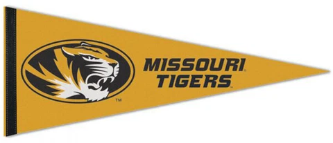 University of Missouri MIZZOU TIGERS Official NCAA Premium Felt PENNANT Cover