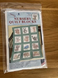 Jack Dempsey Nursery Quilt Blocks Forest Friends Twelve 9x9 Made In ๐บ๐ธ New - Picture 1 of 10