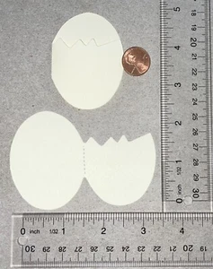 🙂 🙂 10 RISSEIER 🙂 Karton Papier gestanzte Verzierungen - Bild 1 von 29