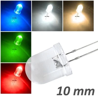 Leds 10mm 15° klar 20mA Leuchtdioden Led Modellbau Leuchtdiode wasserklar 10 mm - Bild 1 von 3