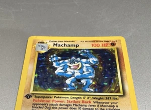 1999 Pokémon Base Set 1st Edition Machamp Holo #8/102 – Near Mint – Vintage WOTC - Picture 1 of 8