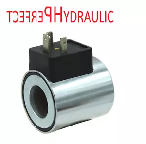 Bobina magnética imán Ø23 mm 24 V CC para válvulas hidráulicas y válvulas magnéticas NG06 - Imagen 1 de 2