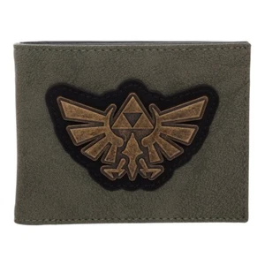 The Legend of Zelda Bifold Wallet Wingcrest Distressed NINTENDO Bioworld Green - Picture 1 of 3