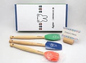 New With Box Le Creuset Miffy Spatula Silicone Tool 3pc Set 374 8944 - Picture 1 of 5