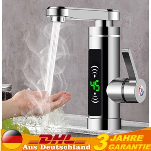 3000 W Elektrischer Durchlauferhitzer Wasserhahn Bad/Küche Sofort Warm Armatur - Bild 1 von 12