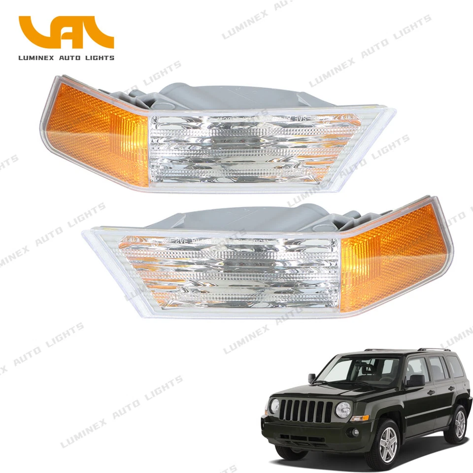 For 2007-2014 Jeep Patriot Parking Turn Signal Lights Corner Lamp Left&Right - Image 1 of 4