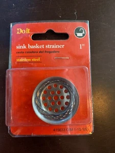 SINK BASKET STRAINER 1" stainless steel Do It Best 415633 New! - Picture 1 of 2