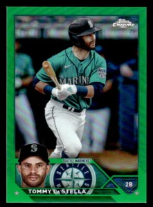 Tommy La Stella 2023 Topps Chrome Update #USC25 Green #/99 - Picture 1 of 2