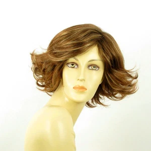 Damen Perücke kurz kupferbraun geflochten hellblond JEANETTE 6BT27B - Bild 1 von 9