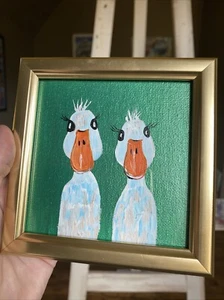Ganso, pintura original 4/4, enmarcada - Imagen 1 de 6