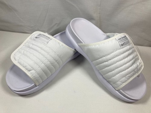 Sandali da donna Nike Asuna 2 slides nuovi senza intoppi bianchi grigio lupo bianco taglia 5 e 6
